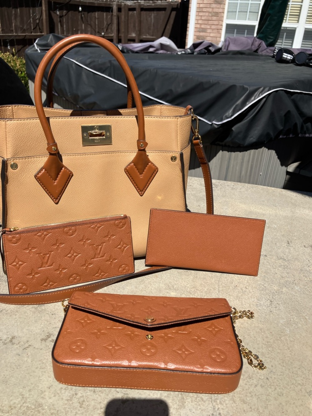 LOUIS VUITTON EMPRIENTE POCHETTE FELICIE BROWN - Picture 11 of 11